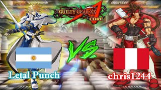 Guilty Gear XX Accent Core  Letal Punch vs chris1244 [upl. by Aneladgam]