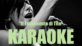 Melody  Il Testamento di Tito  Karaoke [upl. by Meggie]