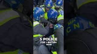 Met Police Arrest 5 vs 1 Brit Downing Street Riots downingstreet uk [upl. by Jeramey948]