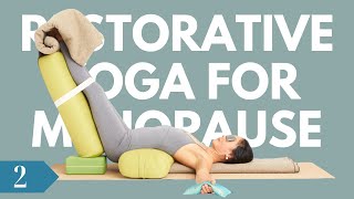 Legs up the Wall Restorative Yoga for Menopause Pose 2 of 6 [upl. by Annodam]