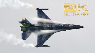 4K F16 Fighting Falcon Belgian Air Force flying Display at Airpower 2022 AirShow Zeltweg LOXZ [upl. by Oeram]