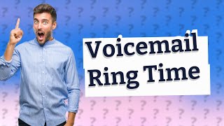 How do I extend my voicemail ring time [upl. by Nnaeoj]