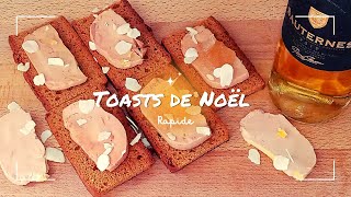 Toasts pain dépices et foie gras  joyeux Noël [upl. by Nimajneb]