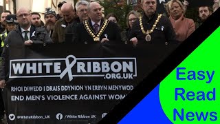 Easy Read News  Carmarthenshire White Ribbon March 2024 [upl. by O'Gowan806]