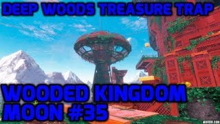 Super Mario Odyssey  Wooded Kingdom Moon 35  Deep Woods Treasure Trap [upl. by Airotkciv]