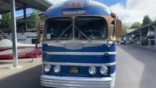 1948 Greyhound Silverside Bus  Tour Inside [upl. by Mimajneb]