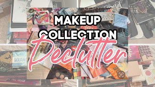 HUGE EYESHADOW PALETTE COLLECTION REVIEW amp DECLUTTER Its About Time 😍 [upl. by Fotina140]