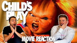 Friends Watch Childs Play 1988 MOVIE REACTION FIRST TIME WATCHING [upl. by Nehtiek]