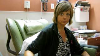 Breast cancer Amys first chemotherapy treatment [upl. by Montfort]