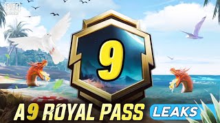 ✅ A9 ROYAL PASS  1 TO 100 RP REWARDS  ACE 9 ROYAL PASS LEAKS  A9 ROYAL PASS PUBG MOBILEBGMI [upl. by Boatwright]