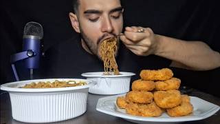 ASMR MUKBANG MACARRÃO INSTANTÂNEO  NUGGETS [upl. by Aduhey902]