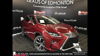 Red 2018 Lexus RX 350L Luxury Package 7 Passenger Review  South Edmonton [upl. by Lennad]