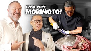 Behind The Scenes w Iron Chef MORIMOTO Watch Slice Through This Massive Tuna [upl. by Haliled]