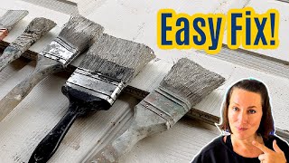 Testing 5 Easy Ways to Clean Dried Paint Brushes  2 Winners Latex Or Acrylic Paint [upl. by Gee]