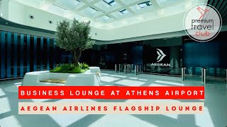 Aegean Airlines new flagship business lounge in Athens Airport WOW [upl. by Reitman]