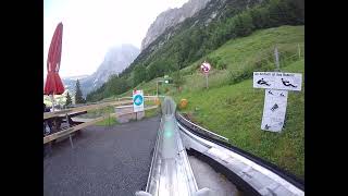 Pfingstegg Toboggan POV  Grindelwald Switzerland  July 2024 [upl. by Madi777]