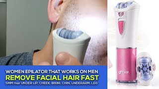 How to Use an Epilator and does it work on a Mens Beard [upl. by Conal]