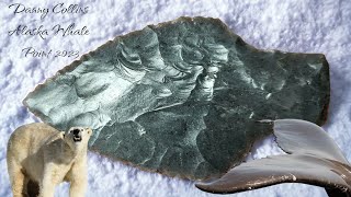 Flintknapping an Alaska Whale Point [upl. by Conan]