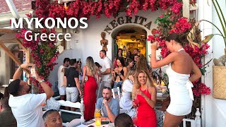 4K🇬🇷Walking tour of Mykonos Island Greeces most popular and luxurious celebrity destination 2024 [upl. by Pardoes]