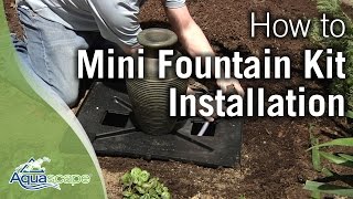 How to Install an Aquascape Mini Fountain Kit [upl. by Ailuy136]