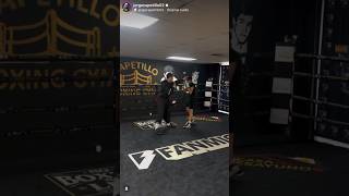 CANELO TEACHING HOW TO FEINT amp THROW THE HOOK IN CLOSE RANGE [upl. by Alano]