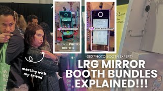 LRG MIRROR PHOTO BOOTH BUNDLES EXPLAINED  MAGIC MIRROR PHOTO BOOTH FOR SALE [upl. by Purpura]