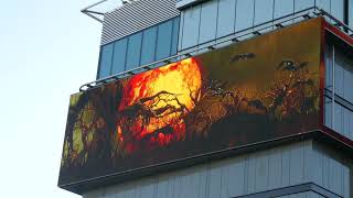 Haunted Trees Moon Halloween Billboard Sunset Blvd Los Angeles California USA October 29 2024 [upl. by Veal]