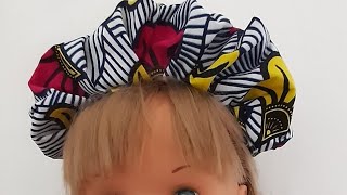 DIY  ACCESSOIRES CHEVEUX  SERRE TÊTE AVEC FRONCES EN WAX [upl. by Anifares230]