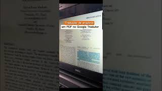 Como traduzir arquivos em PDF no Google Tradutor [upl. by Nomyar]