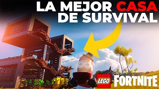 Está es la MEJOR CASA de Survival de Lego Fortnite  Modo Survival [upl. by Nirag]