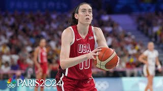 Breanna Stewart was UNSTOPPABLE against Belgium in USAs victory  Paris Olympics  NBC Sports [upl. by Chane]