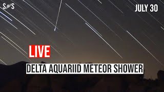 Live  Delta Aquariid meteor shower  July 30 [upl. by Adnuhsal]