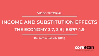 Video tutorial Income and substitution effects [upl. by Ennairek]