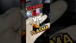 Serum vs plasma deference shortvideo bloodtest science [upl. by Atinehs]