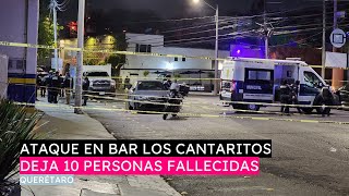 Ataque con armas en restaurante Cantaritos de Querétaro [upl. by Haiasi]