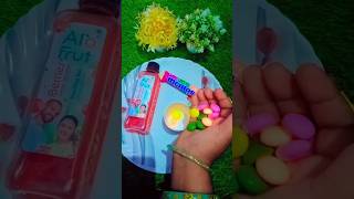 Mentos Rainbow Alo fruit juice popsicle 🍭😋 shorts chocolate asmr viral [upl. by Polak769]