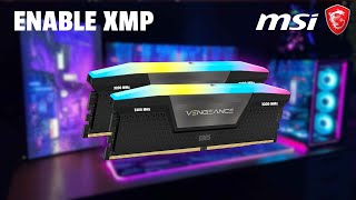 How to Enable XMP on an MSI Motherboard EASY 2024 [upl. by Littman]