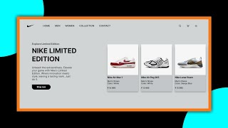 HTML CSS Project for Beginners Build a Nike Website Using HTML amp CSS [upl. by Rodmann500]