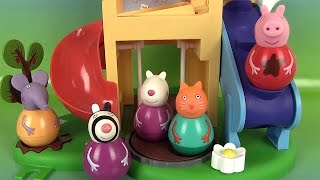 Peppa Pig Figurines Culbuto Aire de Jeux Weebles Wind amp Wobble Playhouse [upl. by Akiras]