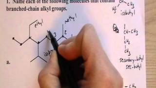 CHEM 1060 Lecture 006 Branched Chain Alkyl Groups [upl. by Hephzipah]