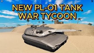 NEW PL01 Tank in War Tycoon [upl. by Fasto60]