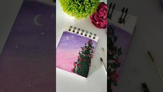 Easy Gouache Painting art gouache tutorial shortvideo viral miniart gouachepainting [upl. by Aisat89]