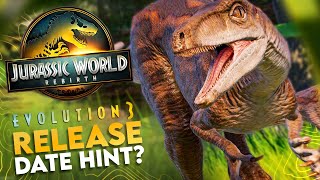 First OFFICIAL Hint For Jurassic World Evolution 3s Release Date [upl. by Supple]