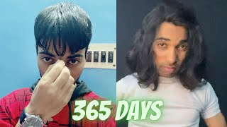 1 Year Hair Growth  Time Lapse  Long Hair for men hairstyle longhairstyle haircut [upl. by Goltz]