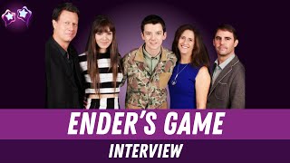 Enders Game Cast Interview Asa Butterfield Hailee Steinfield Gavin Hood Bob Orci Gigi Pritzker [upl. by Sidalg]