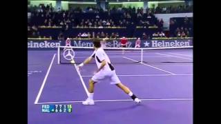 Masters Cup 2005 Federer  Nalbandian Final Highlights [upl. by Alekehs]