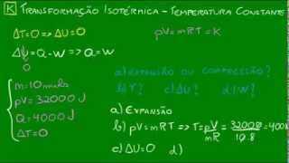 Transformação isotérmica  Temperatura constante [upl. by Sterne]