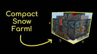 COMPACT Snow Farm Tutorial Minecraft Bedrock Edition 121 [upl. by Kailey]