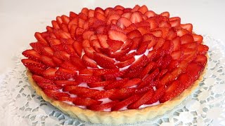 Rezept  Göttliche ERDBEERTARTE  Mürbeteig amp MascarponeSahne Creme  Ein französischer TRAUM [upl. by Firmin]