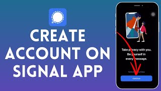 How to Create Account on Signal App 2024  Register Account on Signal App [upl. by Toland]